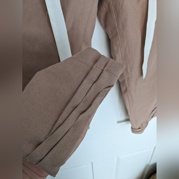WILFRED Alliant Linen Blend Pants in Nutmeg Size 2 - Picture 9 of 12